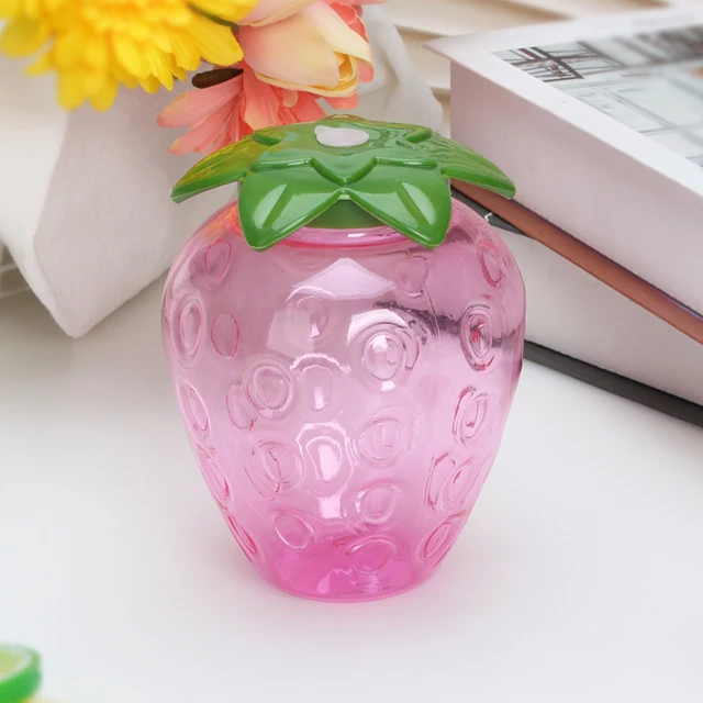 Transparent Food Grade Strawberry Type Water Empty Drink Disposable Juice Plastic Bottle