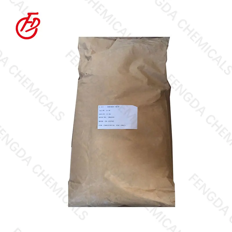 L(+)-Tartaric Acid Manufacturer Food Additive Industrial Grade Price 94.5% Min Crystal C4H6O6 87-69-4 L(+)- Tartaric Acid