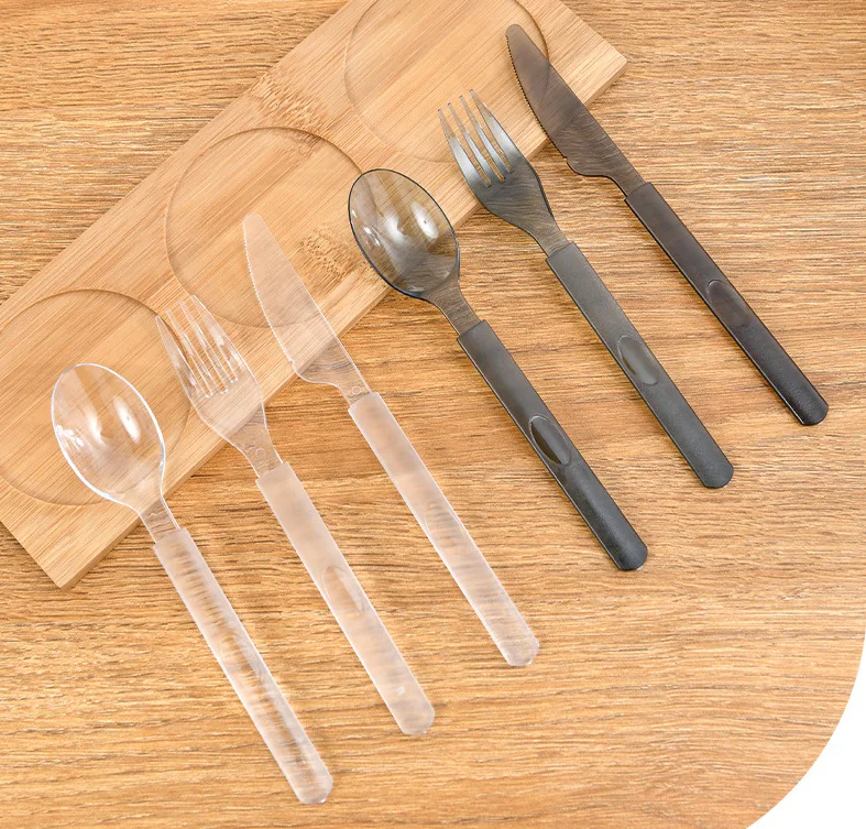 Plastic Cutlery utensils Kit  knives Forks Spoons  Disposable Individually Wrapped   Plastic Cutlery