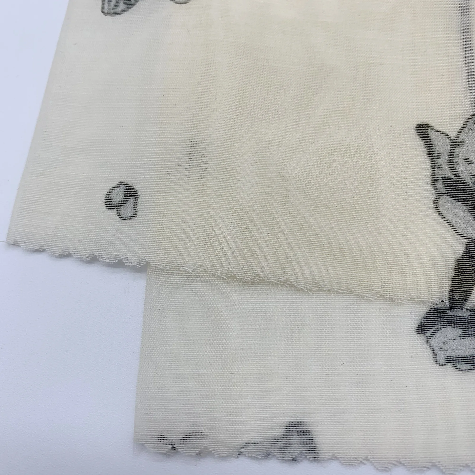 high grade soft feeling polyester tencel blend digital 2 face printed 2 face chiffon fabric