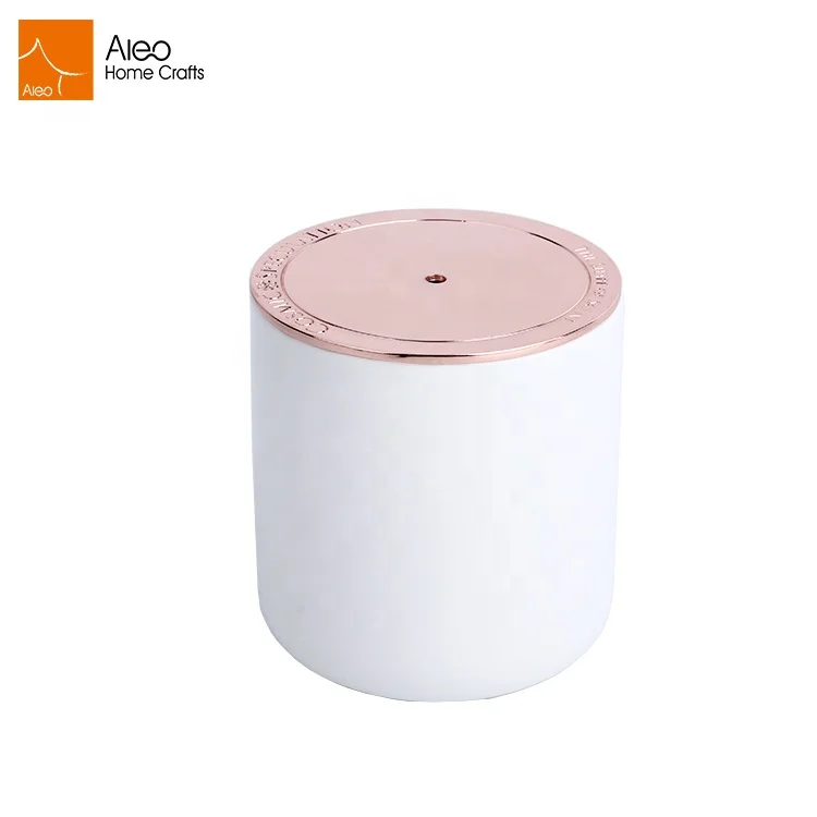 Логотип по индивидуальному заказу нарядное прямое фарфоровая белая свеча в Jar контейнер с крышкой