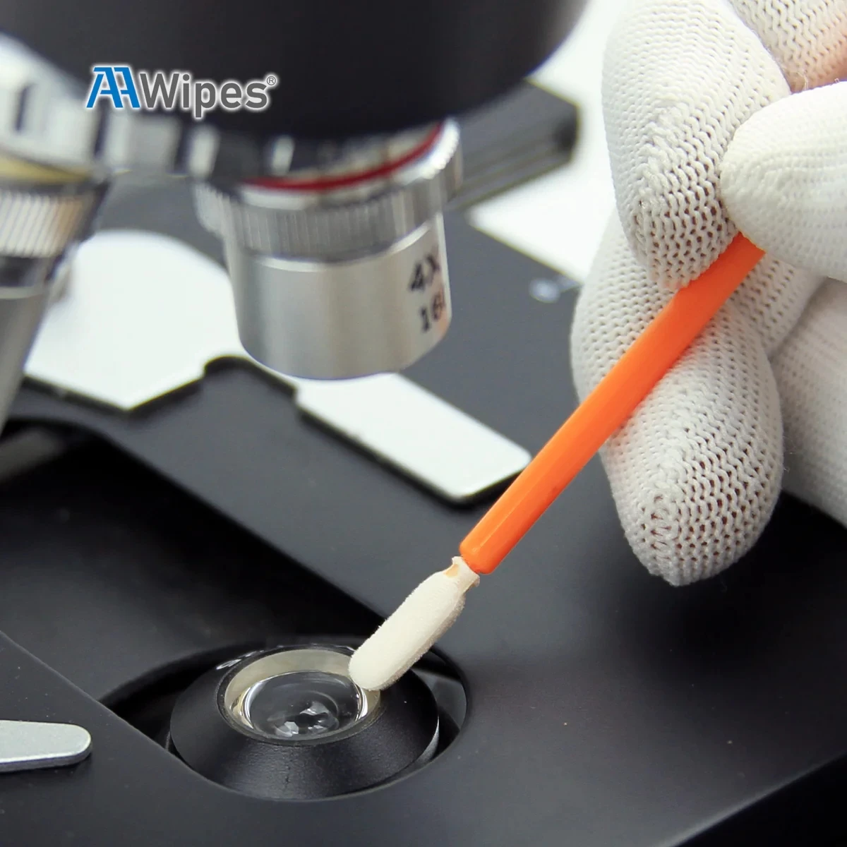 Industrial Cloth Cotton Swabs High Quality Disposable Flocked Head Cleaning Swab