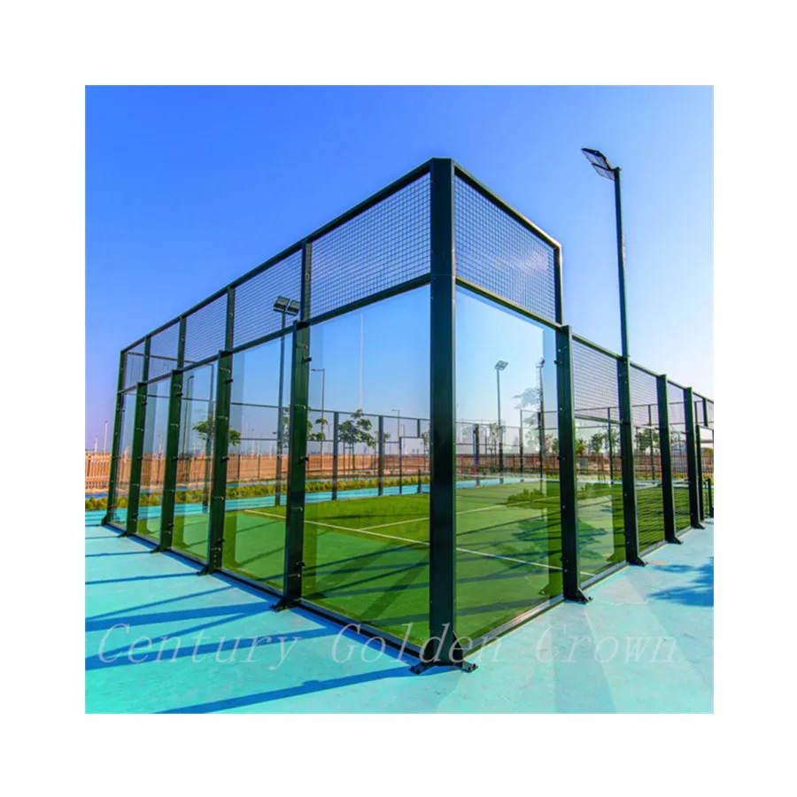 Multi Sport Flooring Sport Court Campo Da Padel /Padel Mesh With Artificial Grass
