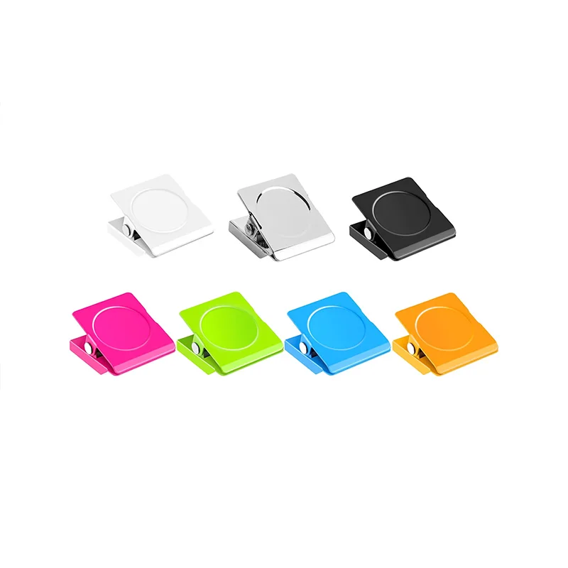 Colorful Magnetic Clips Magnetic Metal Chip Clips Fridge Magnets Refrigerator Whiteboard Locker Magnets Heavy Duty Clip