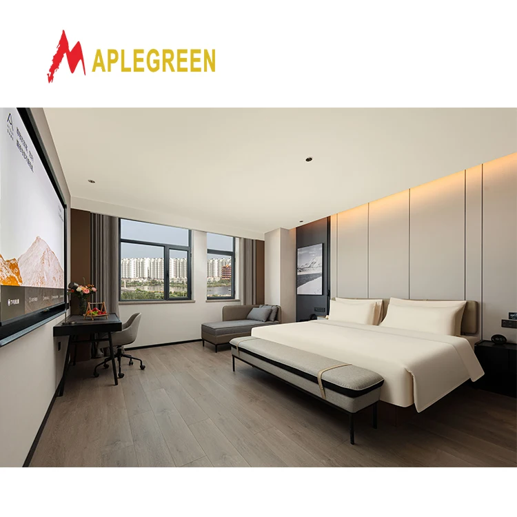 Best Western Hotel Furniture Foshan Hilton Hotel Room Set for Hotel Suites MDF Bedroom Furniture Set for Apartments