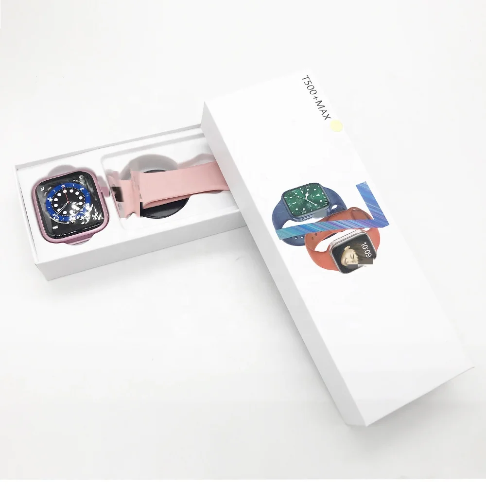 2022 Factory Price  T500+ max smartwatch Button Scroll 1.69 inch Full Touch Serie 7 smart Watch