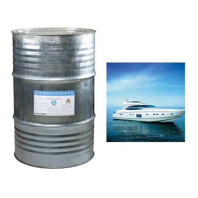 Заводская Высококачественная предварительно ускоряемая тиксотропная ненасыщенная полиэфирная смола для бассейнов, изготовление морских лодок