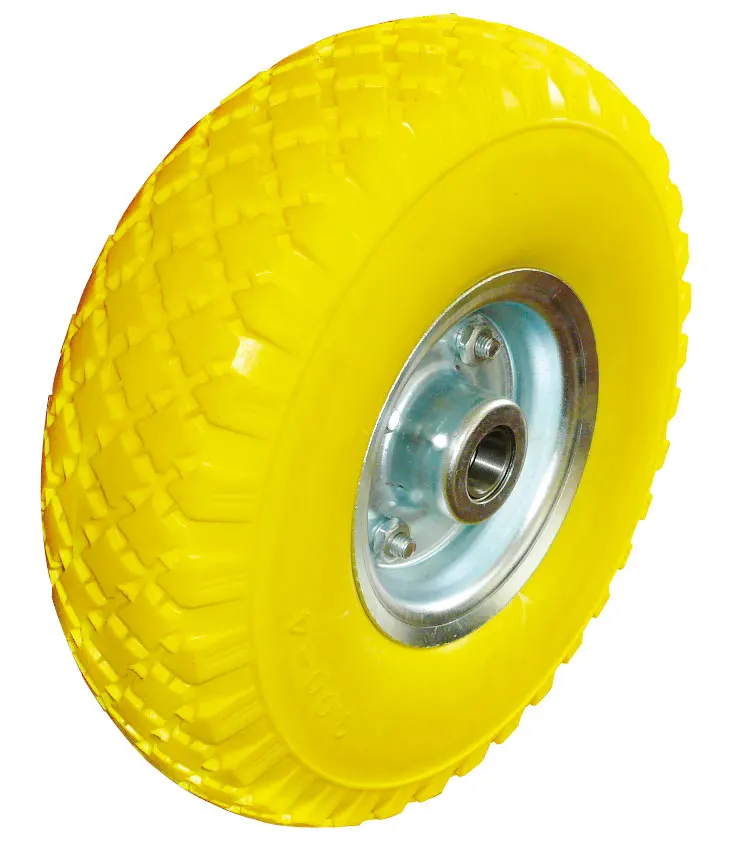 Solid PU Polyurethane Foam Puncture Proof Flat Free PU Wheels and Tires