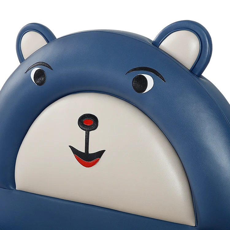 Children Bedroom Furniture Sets Multifunction Baby Style Modern Solid Wooden Blue Bed for Kids