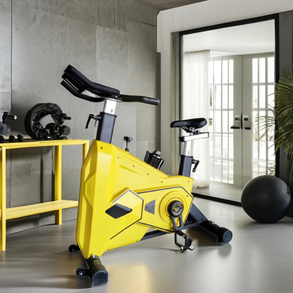 Whisper-Quiet Indoor Cycling Stationary Bike Heavy Flywheel Magnetic Resistance Cardio Workout Elliptical Trainers