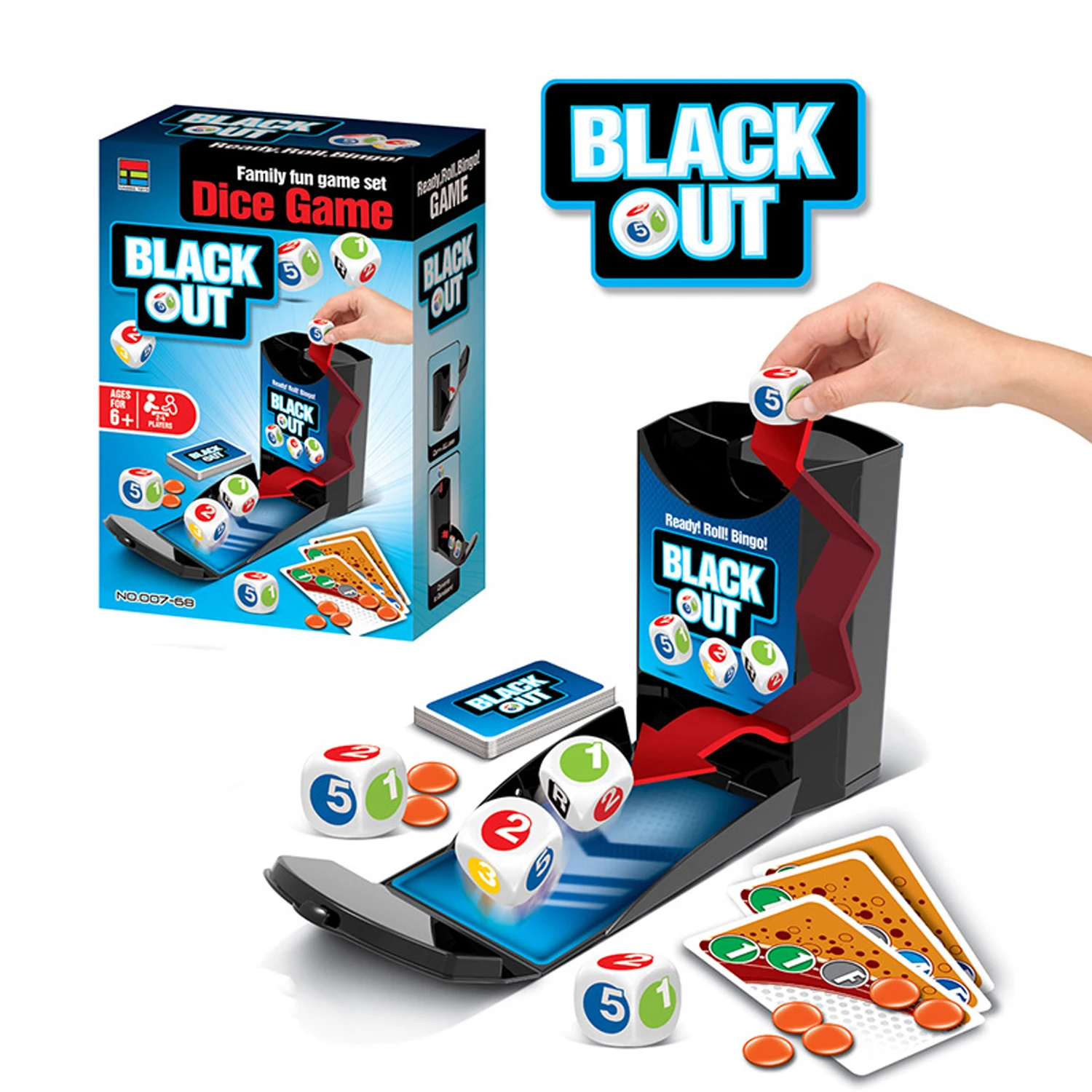 New Arrived BingoToys Dice game With Number Card For Kids