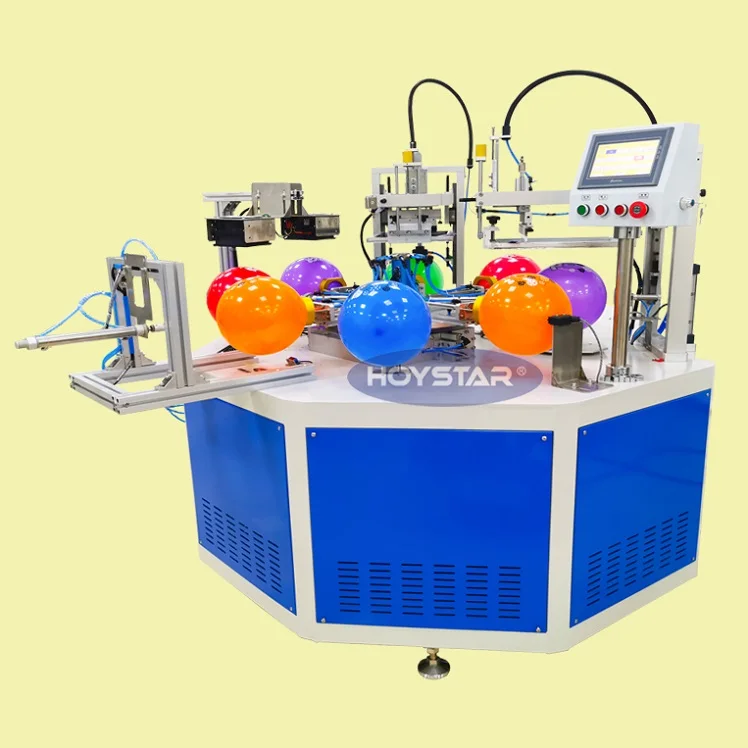 Silk screen printing equipment for the production of balloons