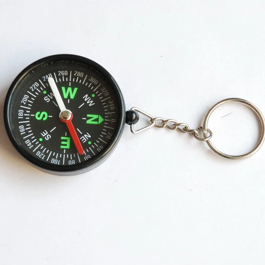 Gift mini plastic compass,Promotional compass with keychain,Cheap plastic compass gift compass