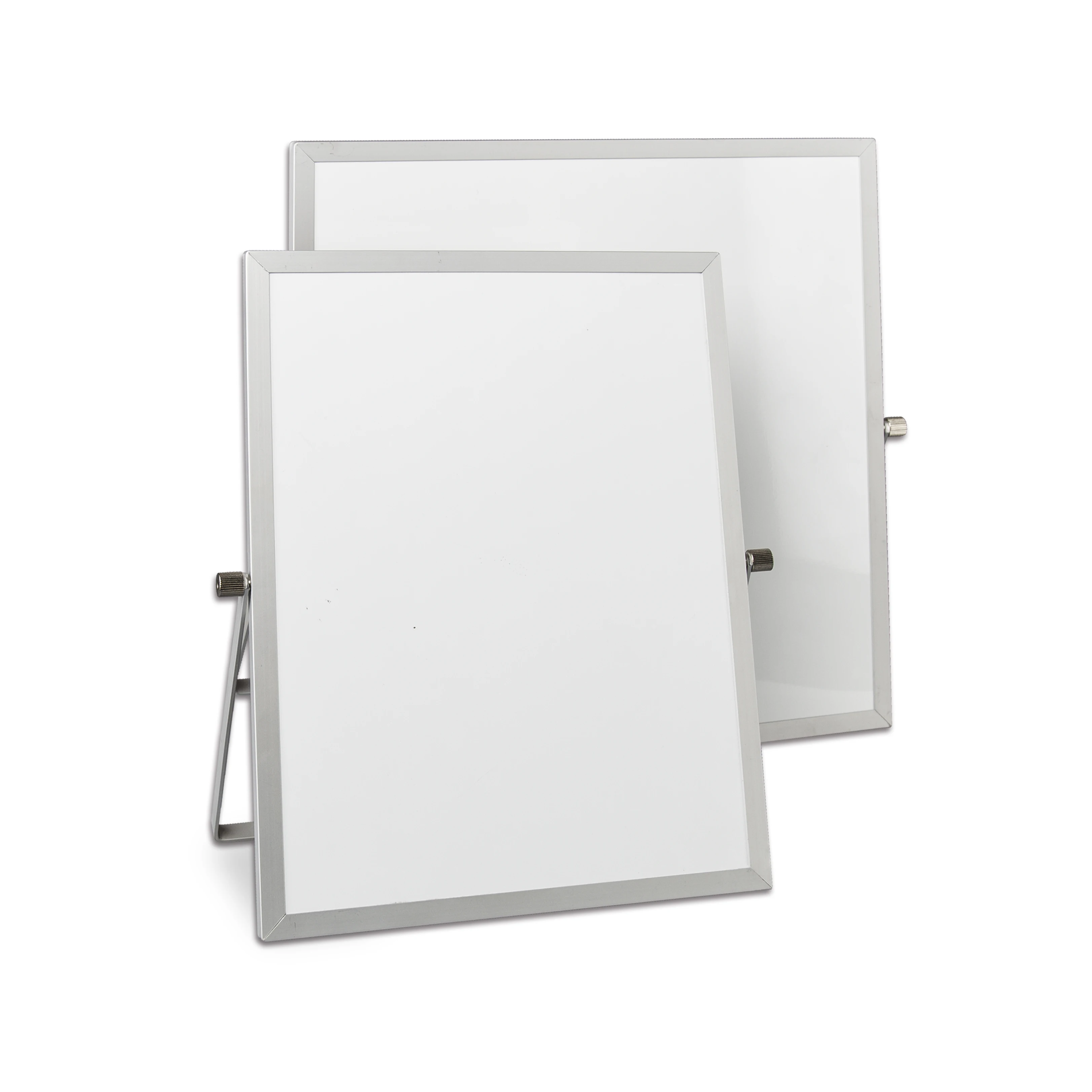 Dry Erase Magnetic Board Desktop Whiteboard with Stand, 10x10 Inch Portable Single Sided Tabletop Dry Wipe Board