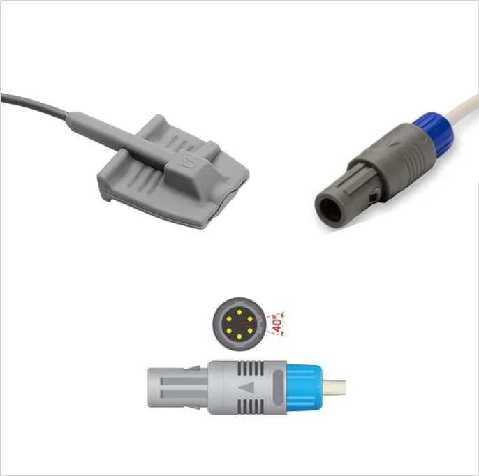 Прямая продажа с фабрики многоразовый датчик Spo2 6 Pin Spo2 датчик Massimo Spo2