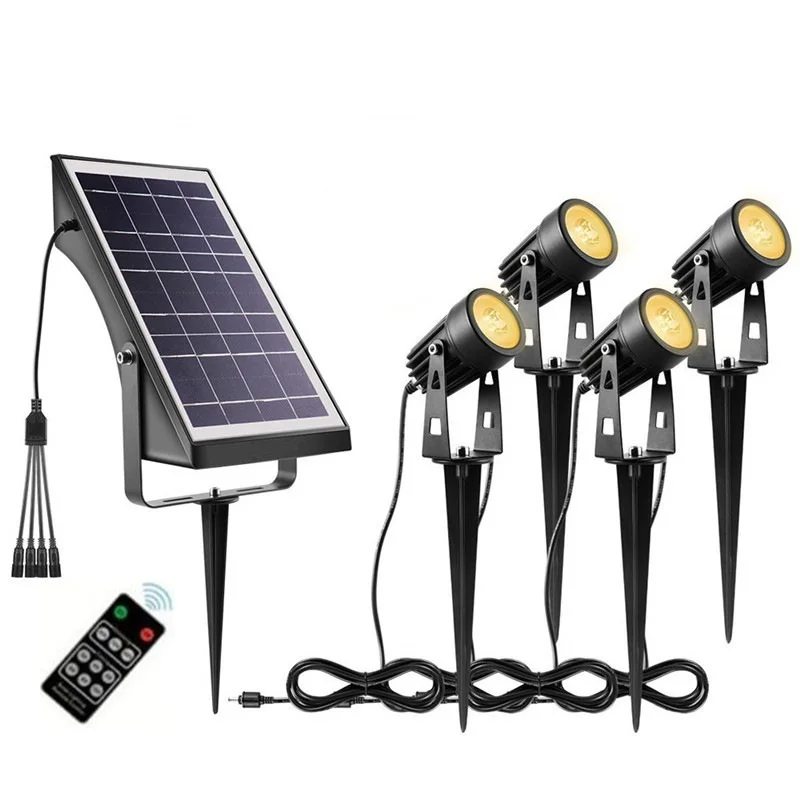 Solar Light Garden Narrow Beam Led Solar Spot Garden Light Outdoor Pathway Landscape IP65 Waterproof Battery 6V 70 -10 - 50 400