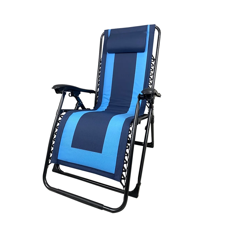 Modern Small-Space Occupying Good Water-Resistant Outdoor Padded Reclining Beach Chair Folding Lounge