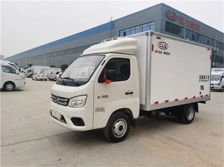 4.2m refrigerated truck blue brand frozen goods Jiangnan refrigerated trailer cool room freezer