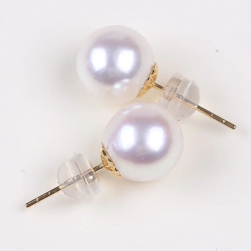 AAA 18K white south sea Akoya Pearl Earring
