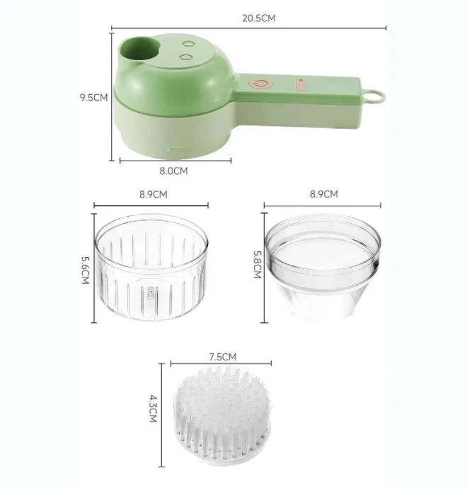 Multifunctional Kitchen Vegetable Cutter Manual 4 In 1 Mandoline Slicer Plastic Fruit Potato Meat Tool Chopper Grater Slicer