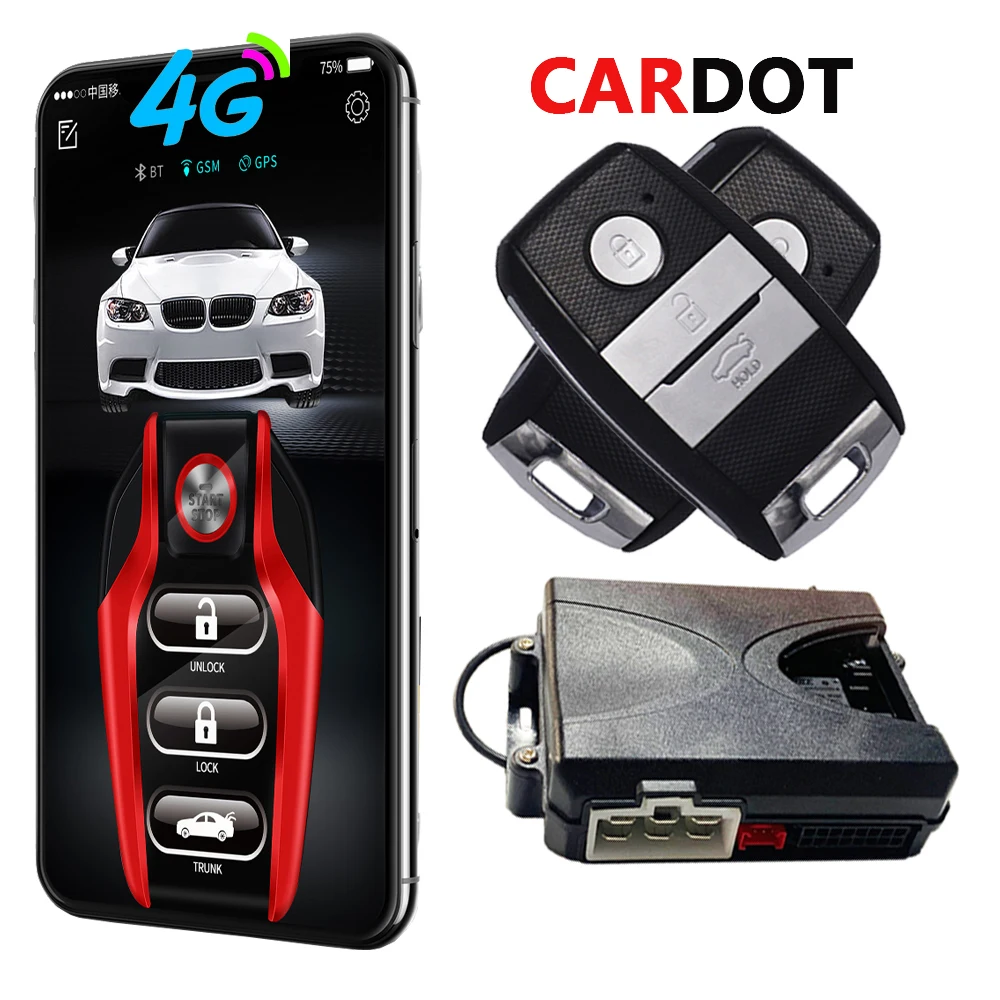 Прямая поставка, умная Автомобильная электроника KOL, Центральная Блокировка, пассивная бесключевая Система доступа, удаленный запуск и остановка автомобильной сигнализации