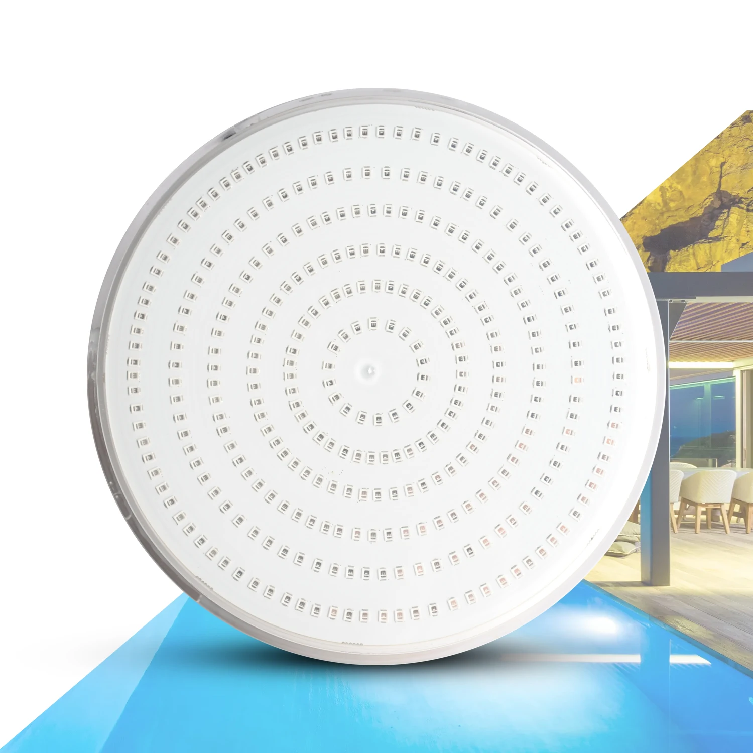 Factory Directly Supply 18w Slim Resin Filled IP68 Flat Bulb Par56 Pool Light RGB Replacement Led Swimming Pool Light