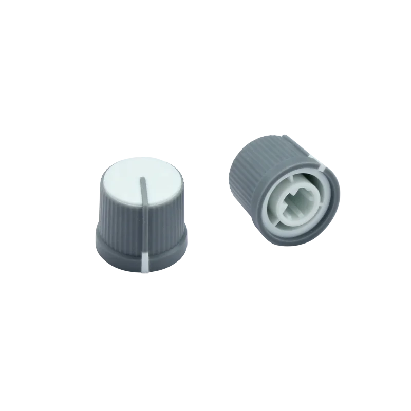 Plastic double colored Potentiometer Rotary Switch Audio Control Knobs 6mm