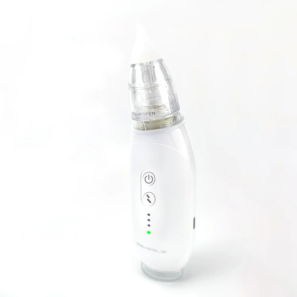 3 suction level strong power 55-65-75kpa baby nasal aspirator self-cleaning model with rechargeable battery