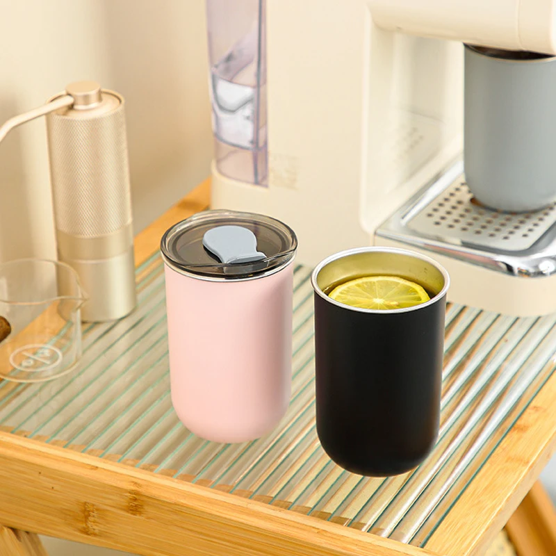 Custom Eco Friendly Reusable 10oz Portable Spill Proof Coffee Cup With Lid Travel Mug 300ml Stainless Steel Tumbler Cups In Bulk