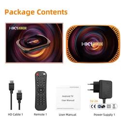 Daqu New Amlogic S905X4 Android 11 TV Box HK1 RBOX X4 1000M Lan Smart Set Top Box 8K 4GB 128G 64GB 32GB 2.4 5G Dual WiFi TV Box