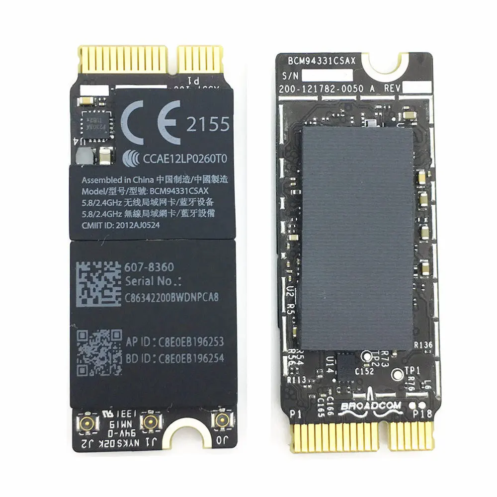 Высококачественная беспроводная Wi-Fi карта BCM94331CSAX для Apple Macbook Retina A1398 A1425 A1502 2012