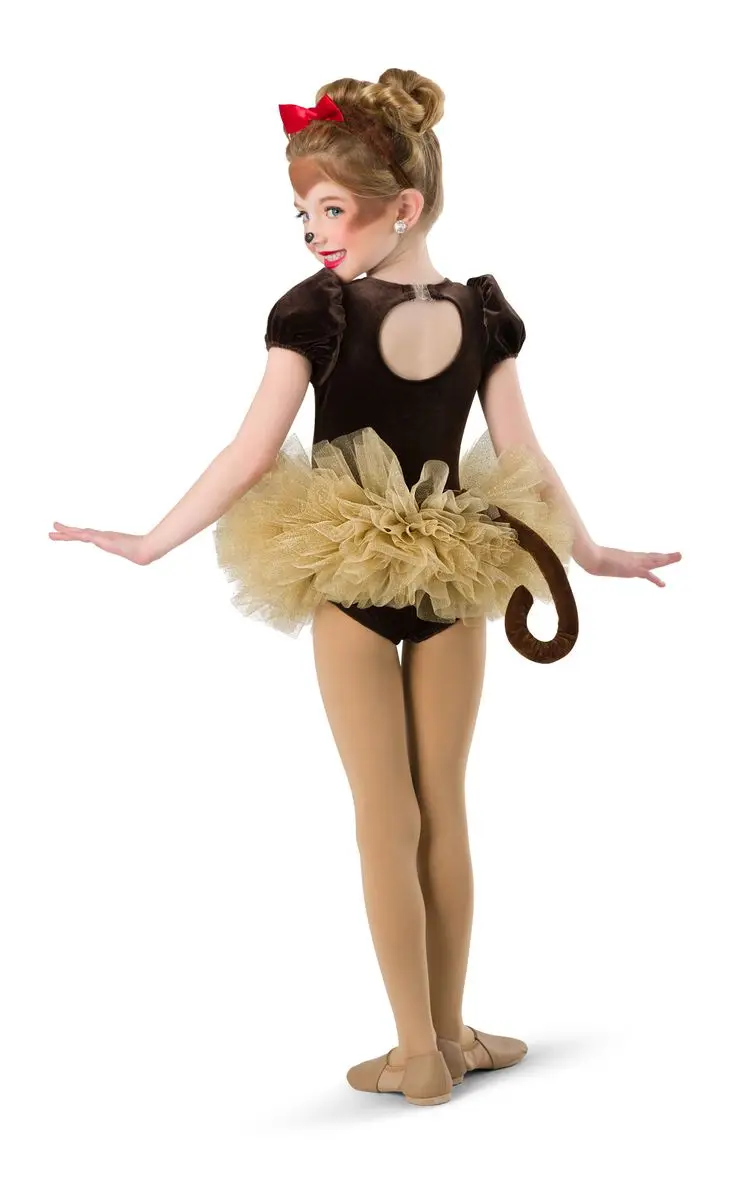 girls kids dance costume character animal monkey dance costume