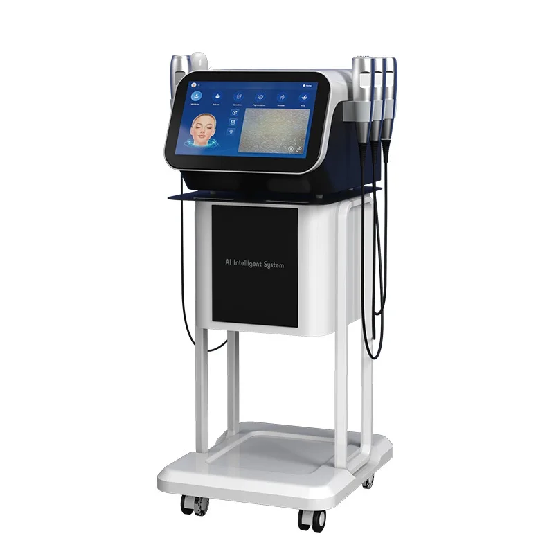 6 In 1 Skin Analyzer Hydradermabrasion Oxygen Face Care Machine With Skin Analyzer