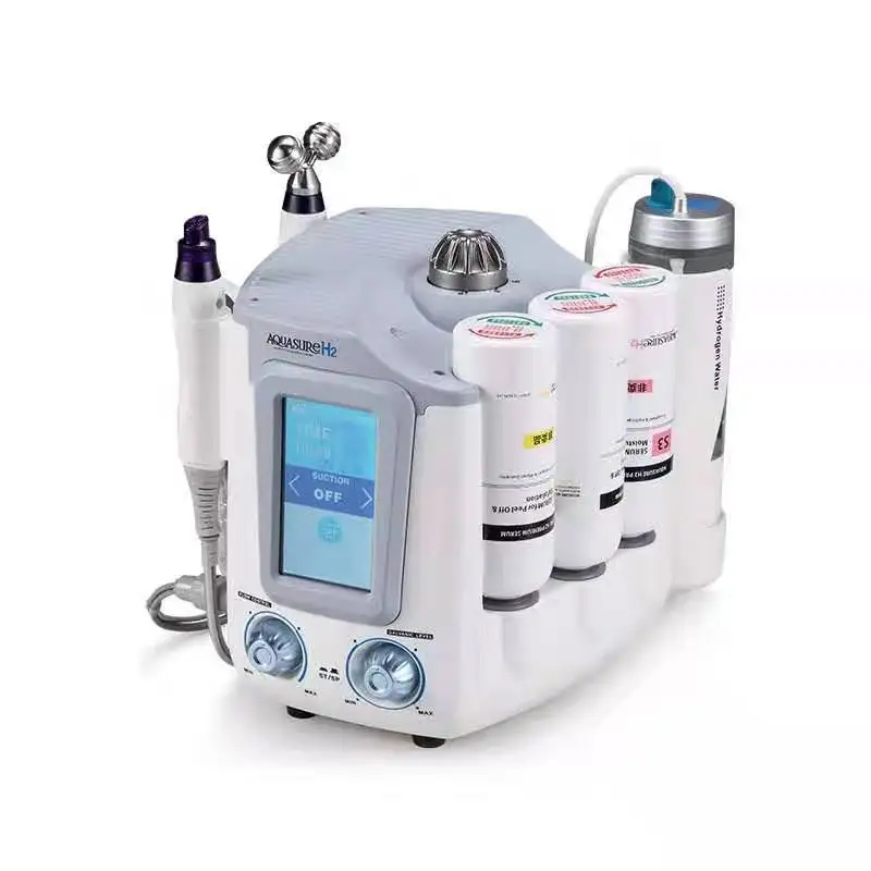 Small Bubble Aquasure H2 Hydro Toning Hydrogen Peel Dermabrasion Water Aqua Facial Beauty Machine New 2019 6 in 1 6 Tips Working