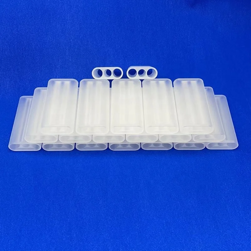 Custom Multi-hole quartz flow tubes laser candela use for Beauty Instrument laser head