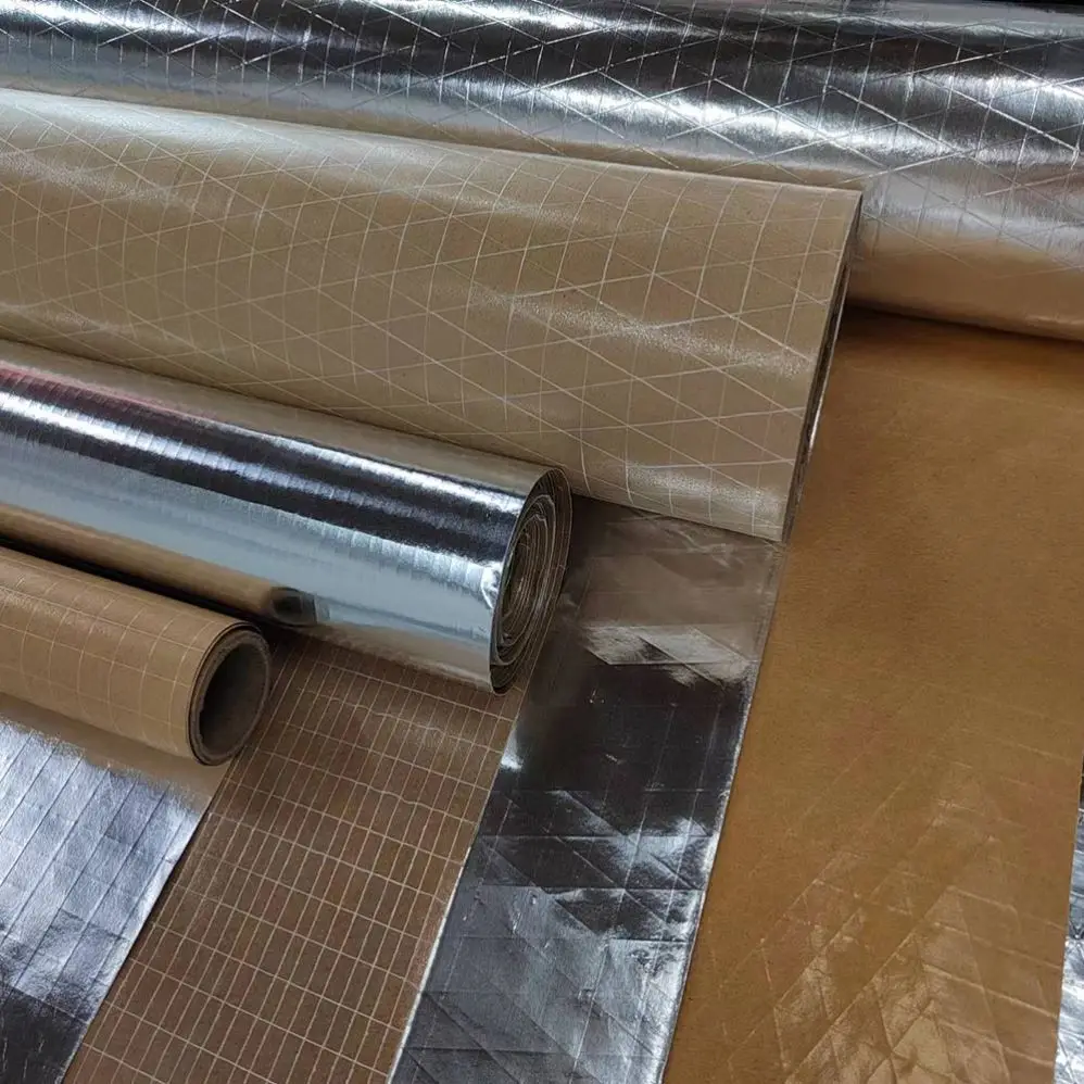 Thermal foil insulation heat sealing foils aluminum foil backed paper for rock mineral wool