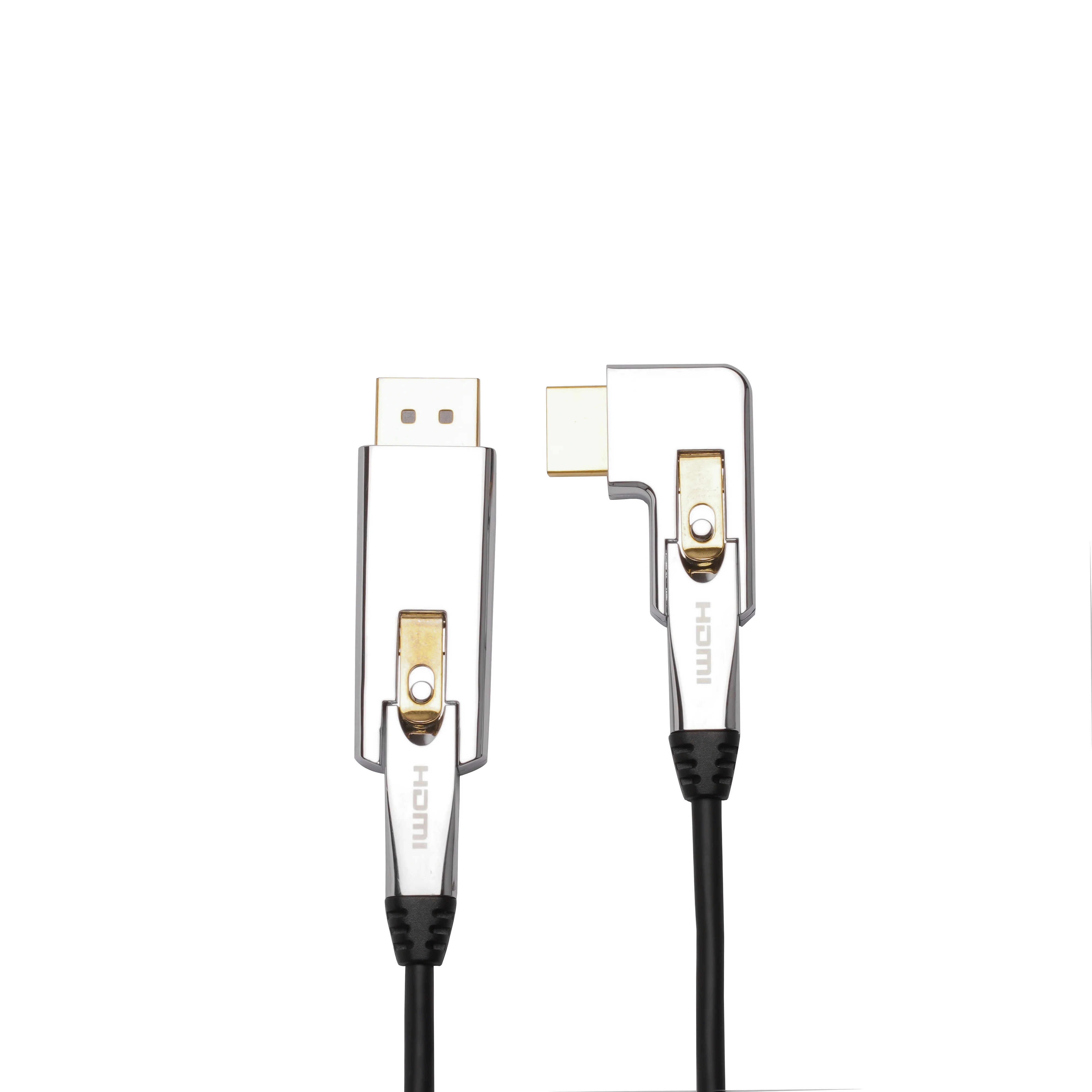 Aoc Active hdmi Cable A-D 100 Ft Left Angle Right Angle Aoc 8K 90 Degrees Optic Fiber hdmi Cable