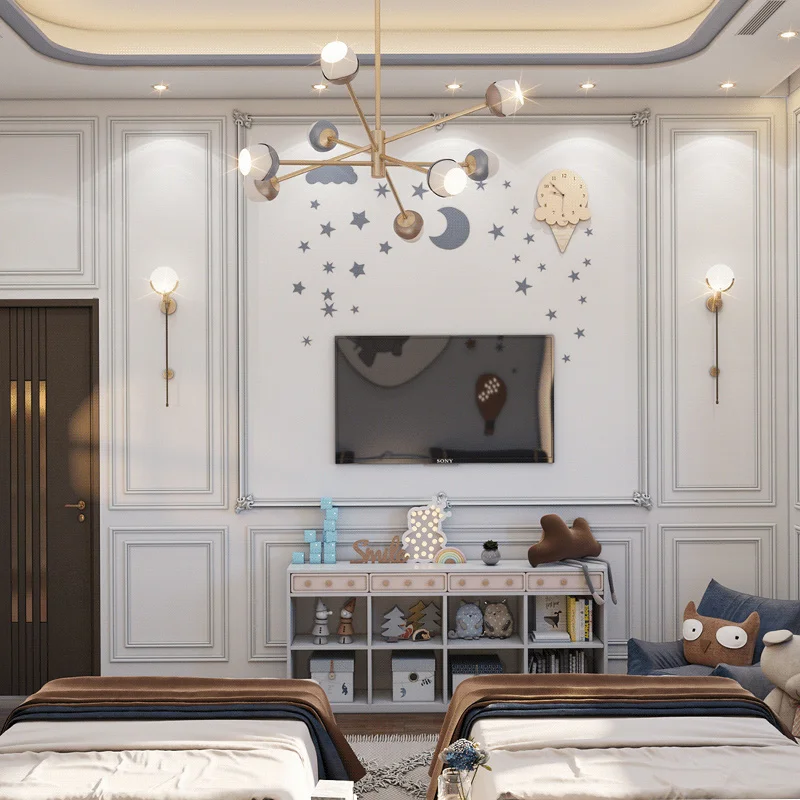 Modern Luxury Bedroom Furniture Bedroom Suit Bed White Children and adolescents Bed Home Furniture Bedroom Set Standard Size