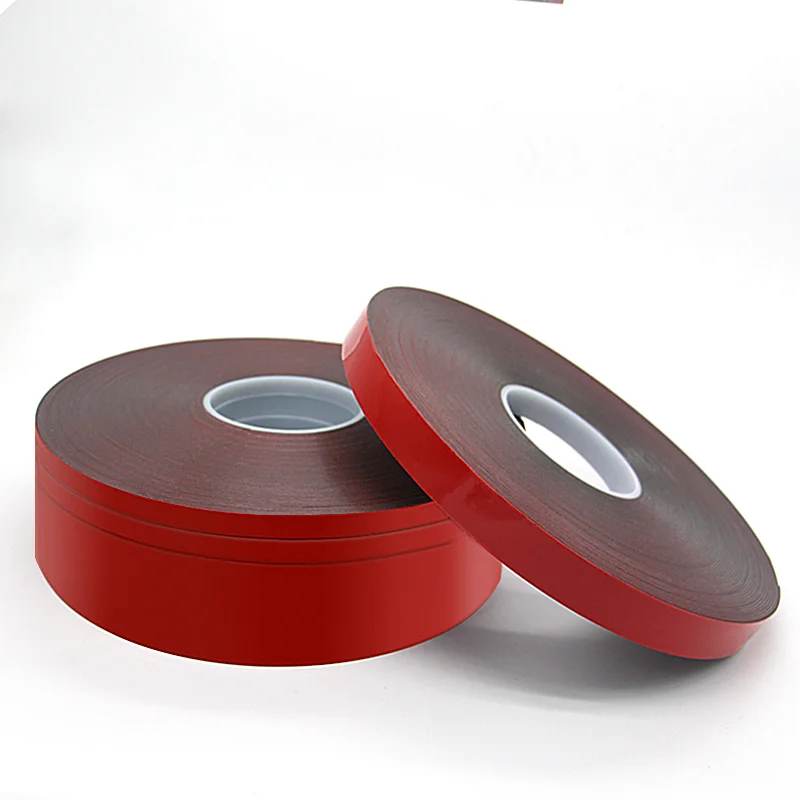 China hot sales custom PT1100 double sided self foam dark black adhesive tape