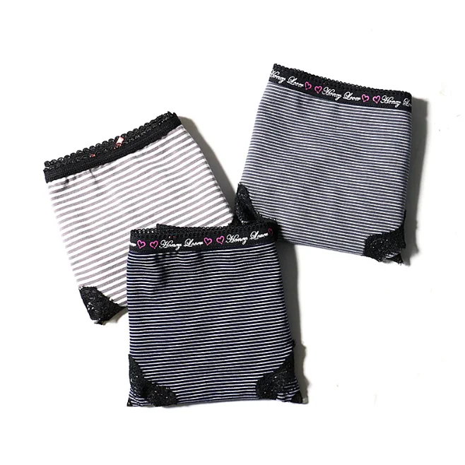 Wholesale sexy satin ice silk mature young girls teen underwear nylon lace panties briefs