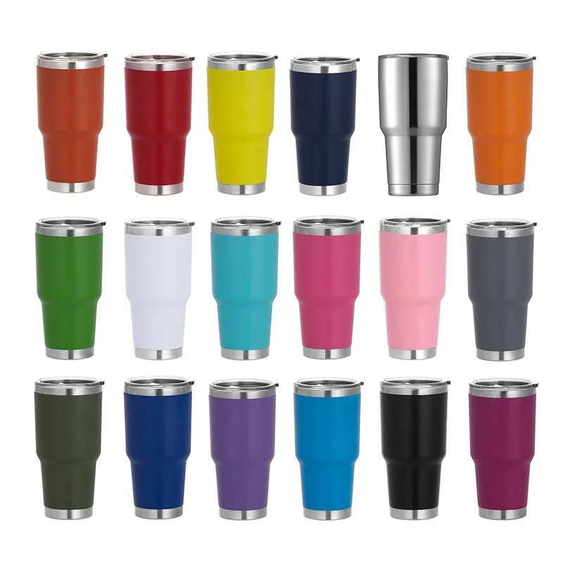 Gint Wholesale Coffee Mug Double Walled Stainless Steel Tumbler Cups Vacuum Insulated Travel Coffee Tumbler with Straw