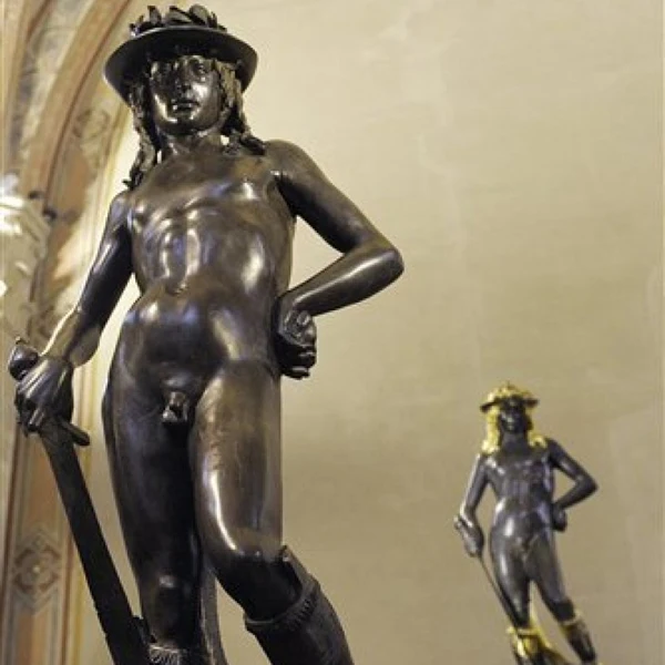 Interior Decorating Western sculpture life size  metal  bronze statue of david