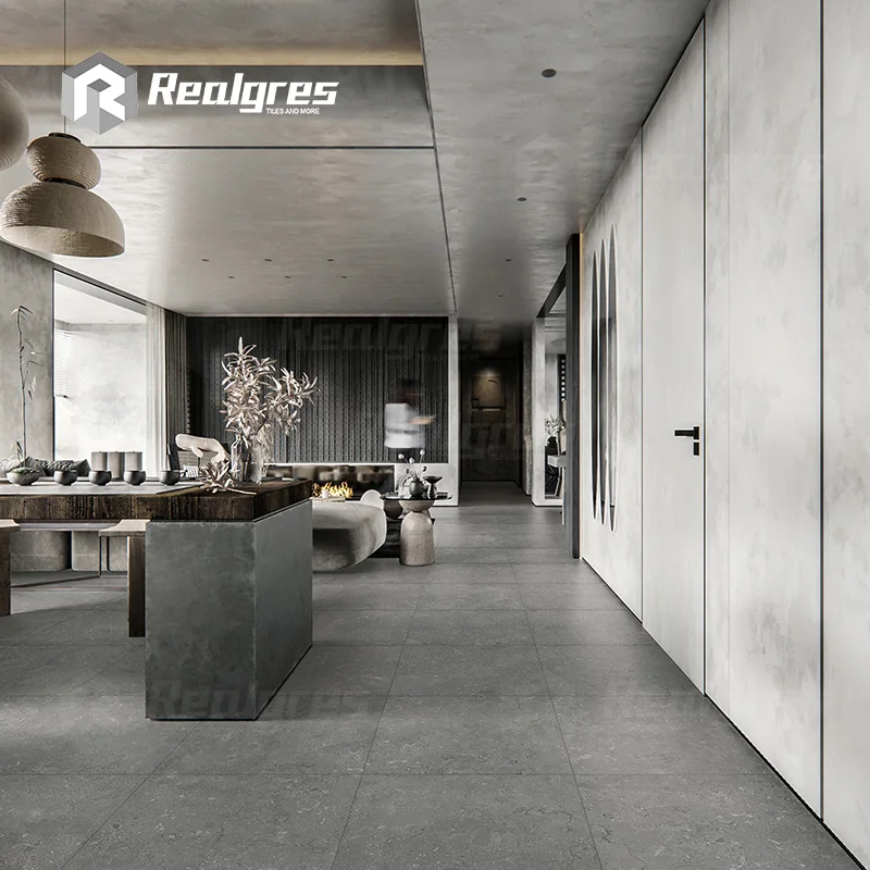 Realgres Foshan Full Body Indoor and Outdoor Floor Tiles 600*600 Living Room Porcelain Floor Tile