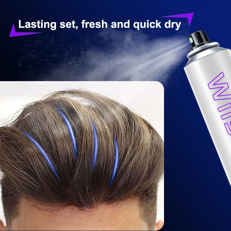 Aerosol cosmetics  Logo Custom Hair Glue Spray Lace Glue Remover hair fixing Spray Edge Hair Styling Spray Customized