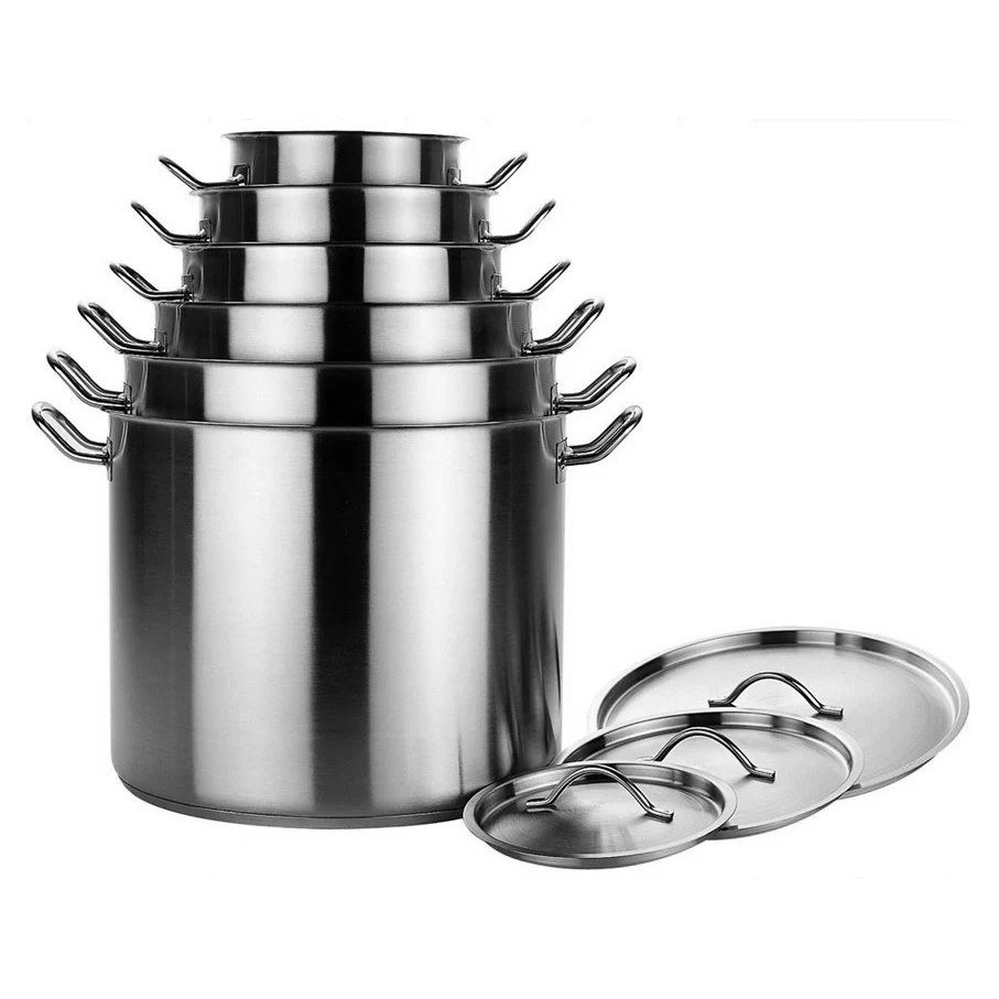 Лидер продаж кухонная посуда из нержавеющей стали NSF наборы кастрюль для ресторана