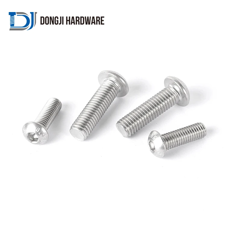 Promotion Sale ISO7380 Stainless Steel 304 Hexagon Socket Screw Button Head Zinc Plated Hex Socket Bolt