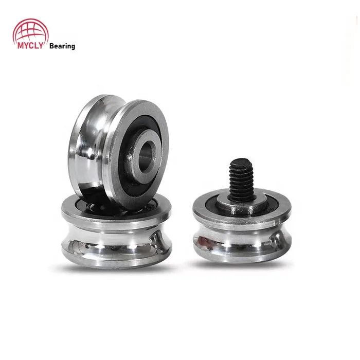Large Stock U Groove Pulley Wheel Track Guide Roller Bearing SG25.2RS SG25-2RS SG25 Bearing