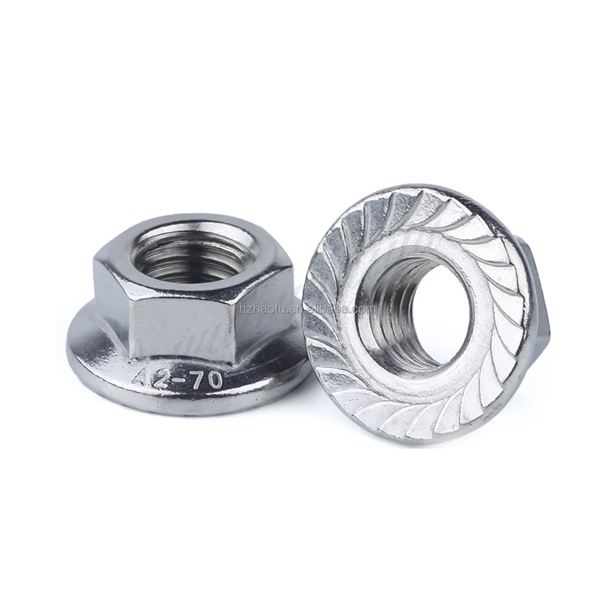 DIN 6923 M5 M6 M8 Galvanized Carbon Steel Stainless Hexagon Serrated Flange