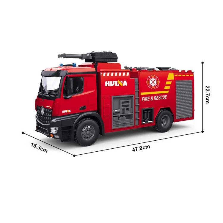LEHOO Huina 1562 22CH Water Spray RC Fire Truck 2.4Ghz Radio Controlled Fire Truck For Children