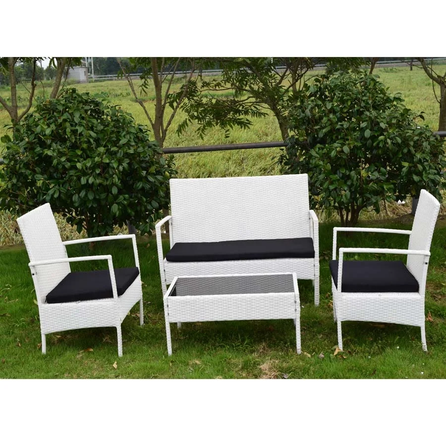 Garden Patio Set Outdoor Rattan Furniture Cheap Price Garden Sets 4PC Lounge Ningbo Outdoor Rattan Furniture